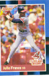 1988 Donruss Baseball Cards    156     Julio Franco